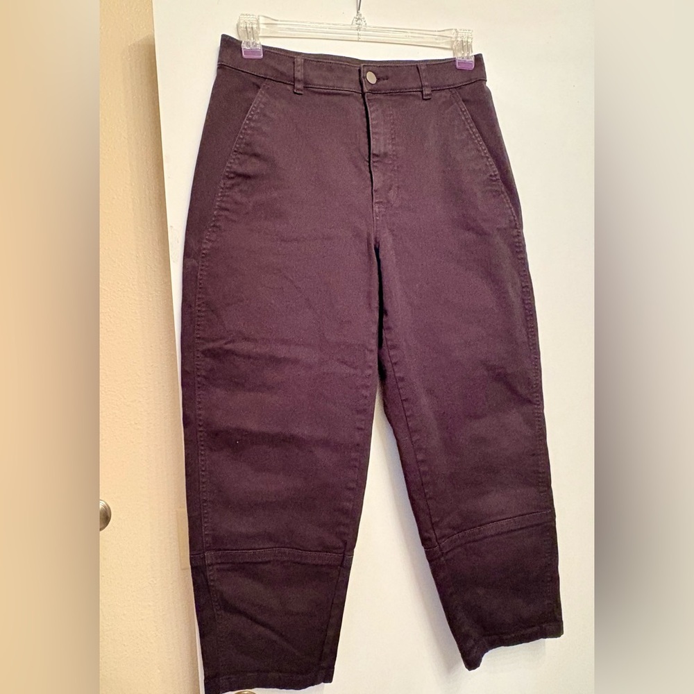 EUC Everlane black denim barrel jeans, size 10.